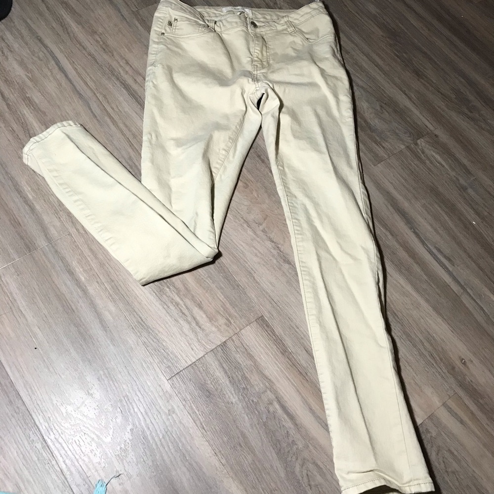 I & M Tan skinny jeans